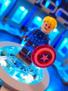 Captain America Minifigure Lego Compatible